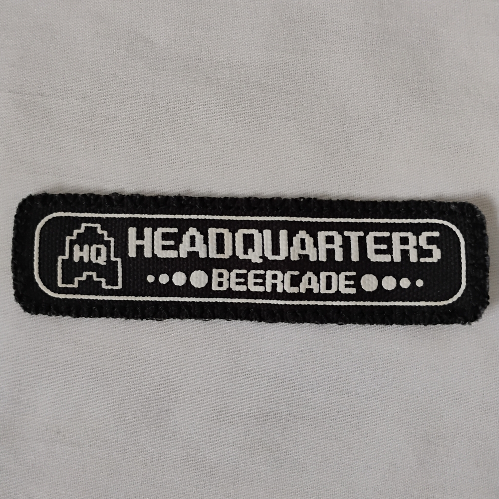 Headquarters Beercade Logo Patch Chicago Bar & Arcade Retro Gaming Themed Gear